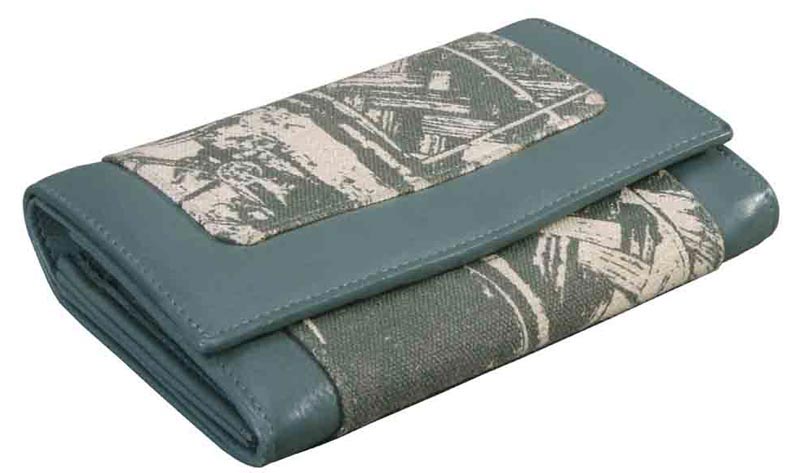 CL-5824 Ladies Purse Printed Canvas & Leather