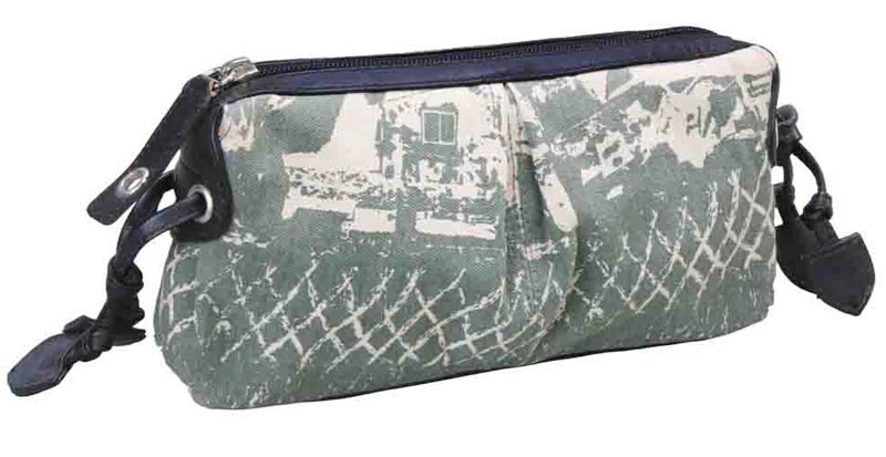 CL-7802 Beauti Case Canvas & Nappa Leather