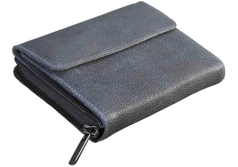 L-5329 Ladies Wallet Gavi Leather Petrol Colour