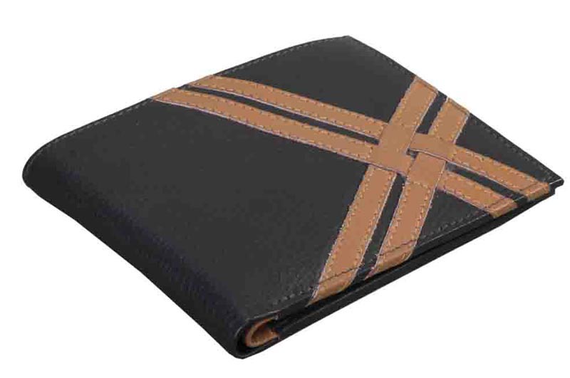 L-5972 Mens Wallet  Nappa Leather Dark & Light Brown