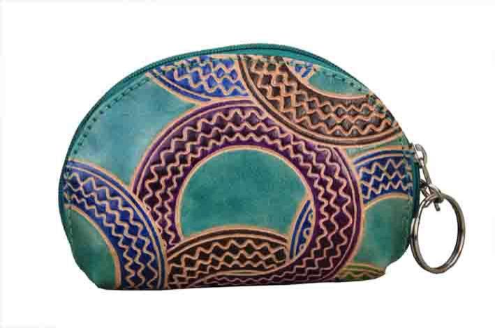 L-9032 Q Shanti Leather Coin Purse