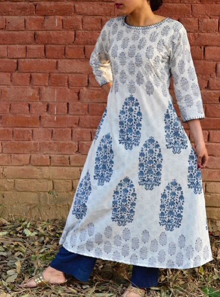 Hand Block Printed Kurti 01