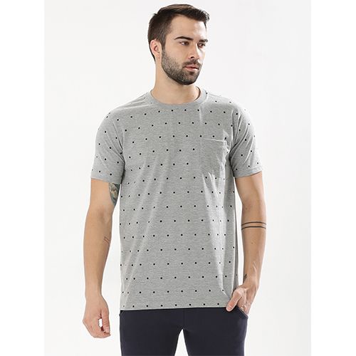 Mens Half Sleeve Printed Round Neck T-Shirt 06