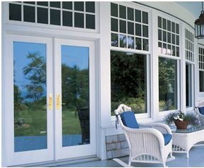 Reflective Glass Door 01