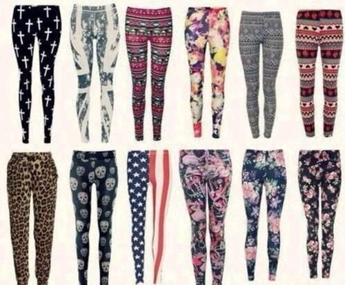 Printed Cotton Leggings 02