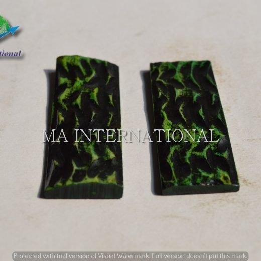 MAJBS07Dyed Stabilized Jigged Bone Scales