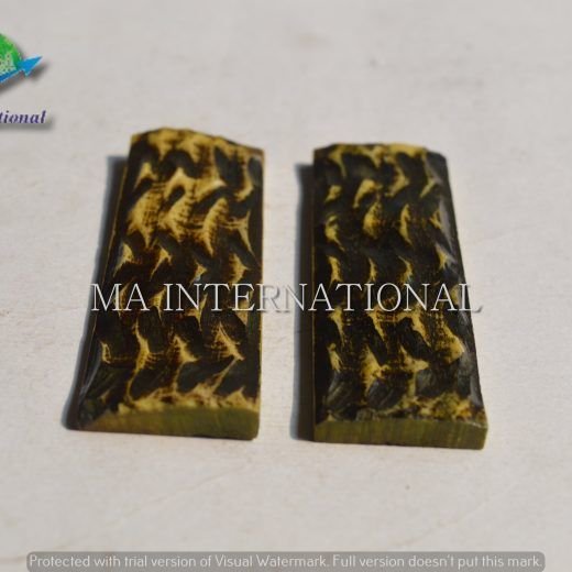 MAJBS19 Dyed Stabilized Jigged Bone Scales
