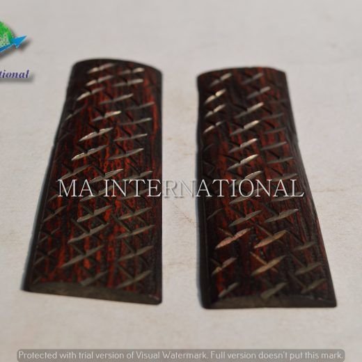 MMAJBS09 Dyed Stabilized Jigged Bone Scales