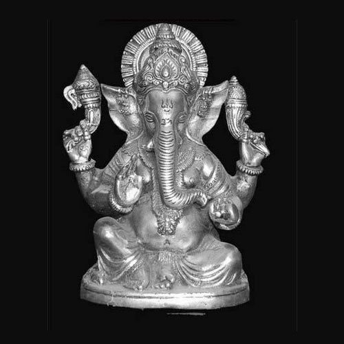 Silver God Statue 02