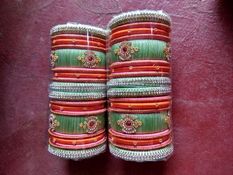 Silk Thread Bangle Set 01
