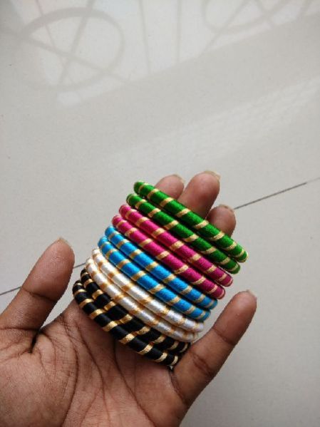Silk Thread Bangle Set 06
