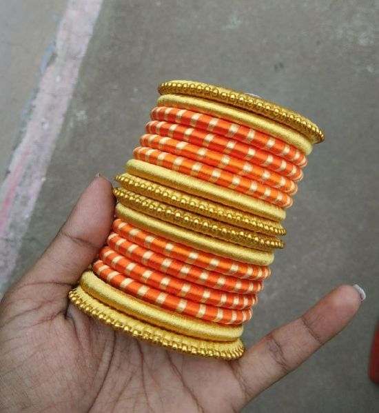 Silk Thread Bangle Set 07
