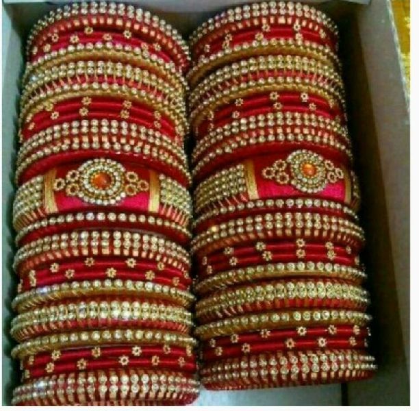 Silk Thread Bangle Set 10