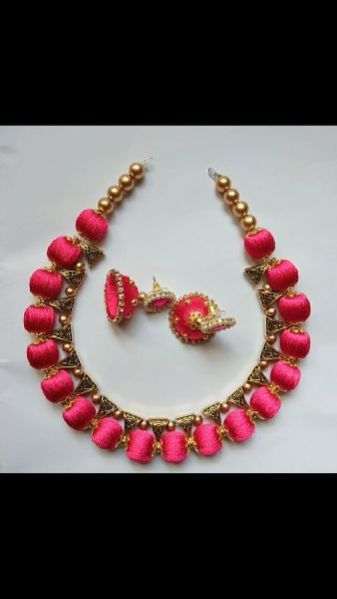 Silk Thread Necklace Set 11