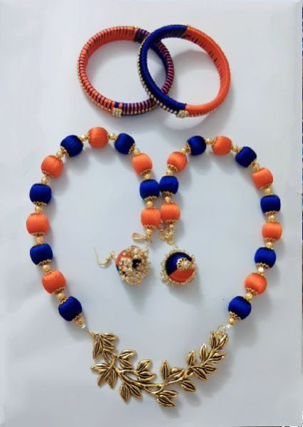 Silk Thread Necklace Set 15