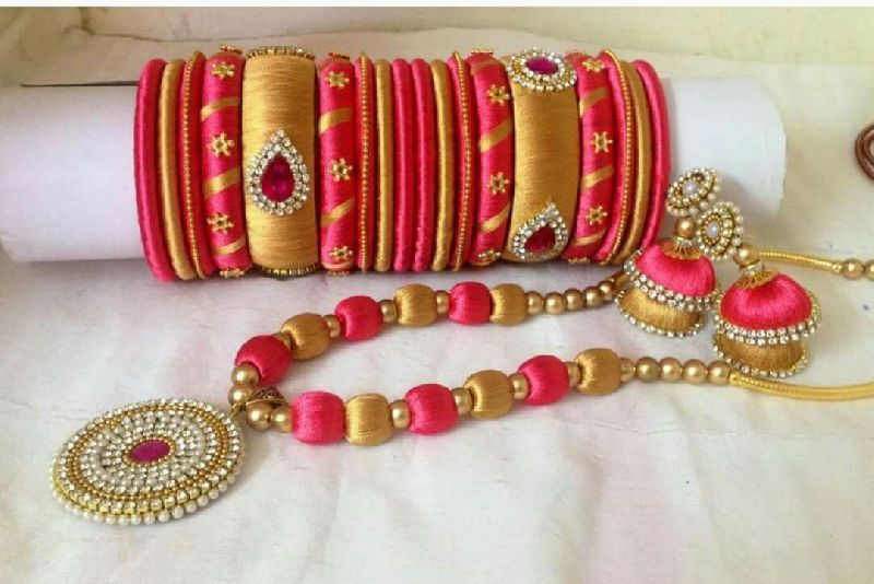 Silk Thread Necklace Set 20