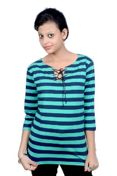 Girls Ribbon Neck Tops 01 05