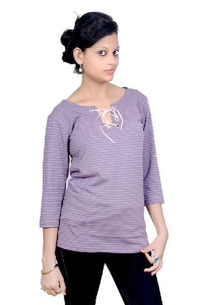 Girls Ribbon Neck Tops 04