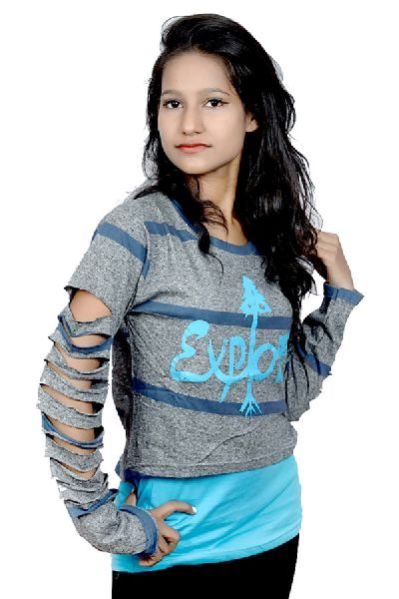 Girls Stylish Full SleevesTop With Inner 02