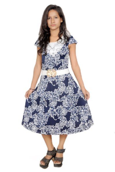 Girls Stylish Printed Short Middy 01