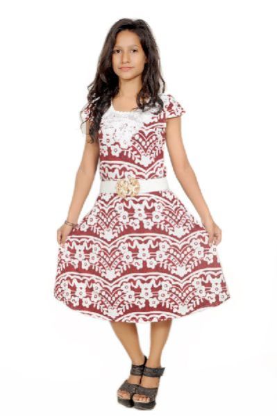 Girls Stylish Printed Short Middy 02