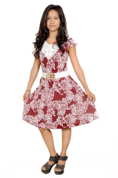 Girls Stylish Printed Short Middy 03