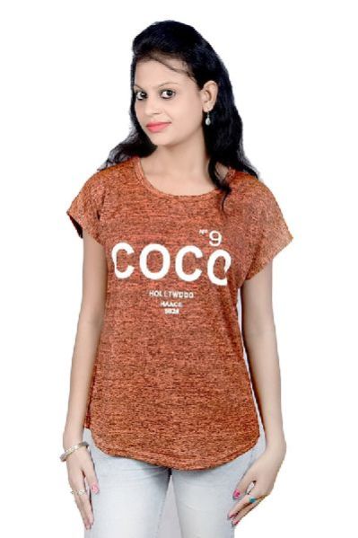 Girls Western Round Neck Short Sleeves Top 02