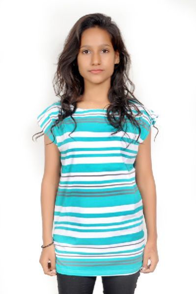 Girls Wide Neck Stylish T-Shirt 01
