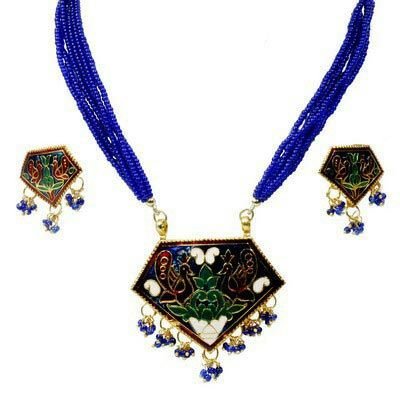 Meenakari Necklace Set 02