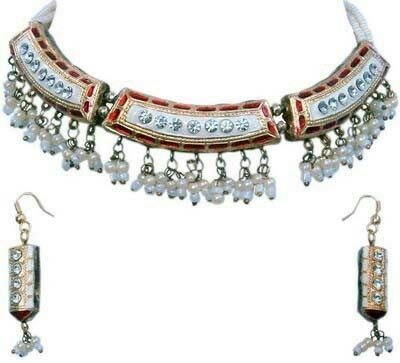 Meenakari Necklace Set 03