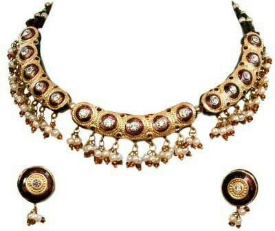 Meenakari Necklace Set 06