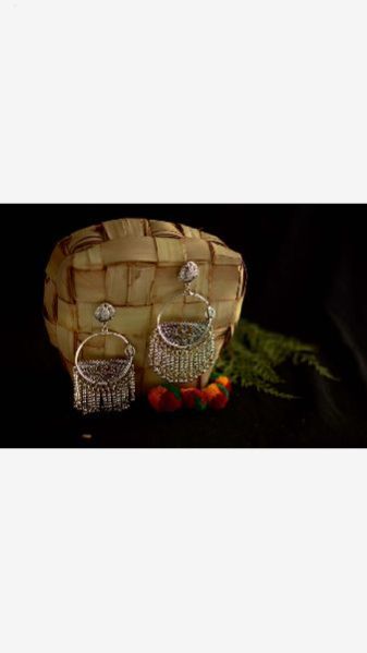 Oxidized Silver Earrings 03