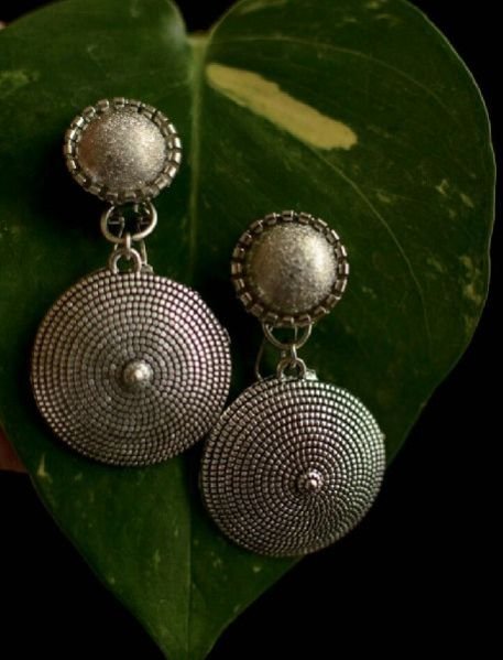 Oxidized Silver Earrings 04
