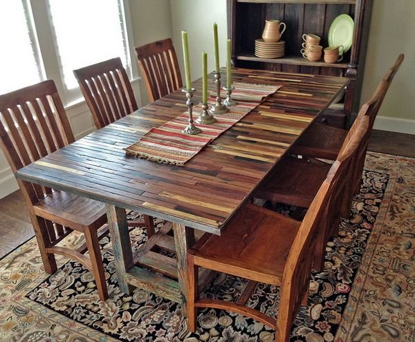 Recycled Dining Table Set 02
