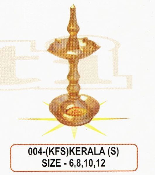 Kerala S 004 Brass Pooja Diya