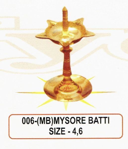 Mysore Batti 006 Brass Pooja Diya