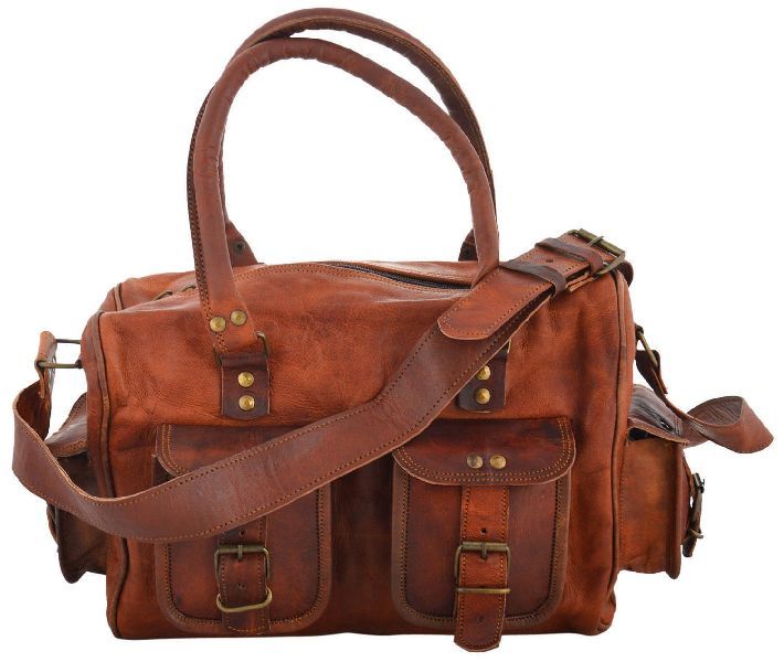 LB002MB Leather Travel Bag