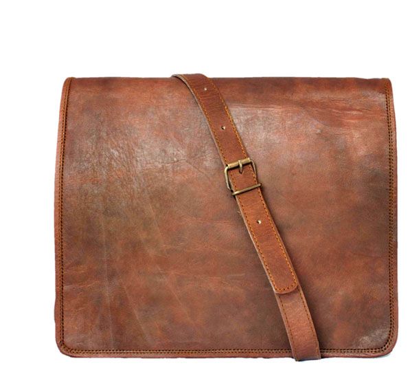 LB003MB Leather Messenger Bag