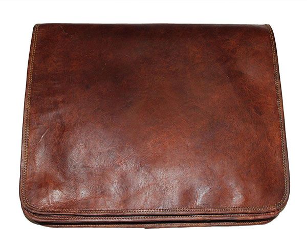LB010MB Leather Messenger Bag
