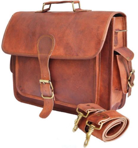 LB013MB Leather Briefcase Bag