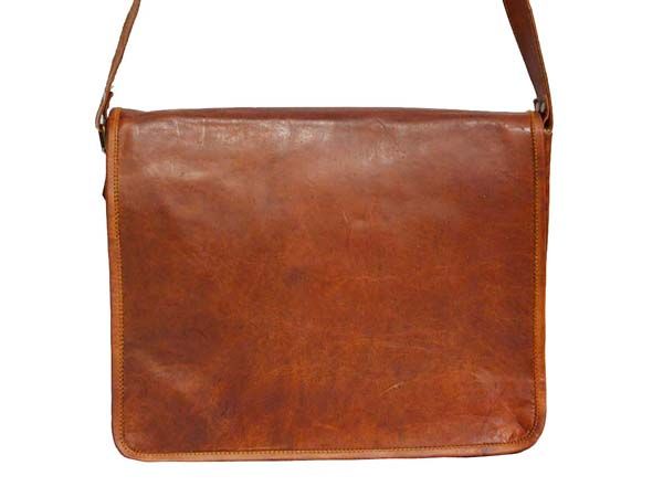 LB019MB Leather Messenger Bag