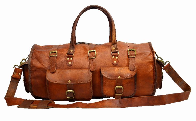 LB021MB Leather Travel Bag