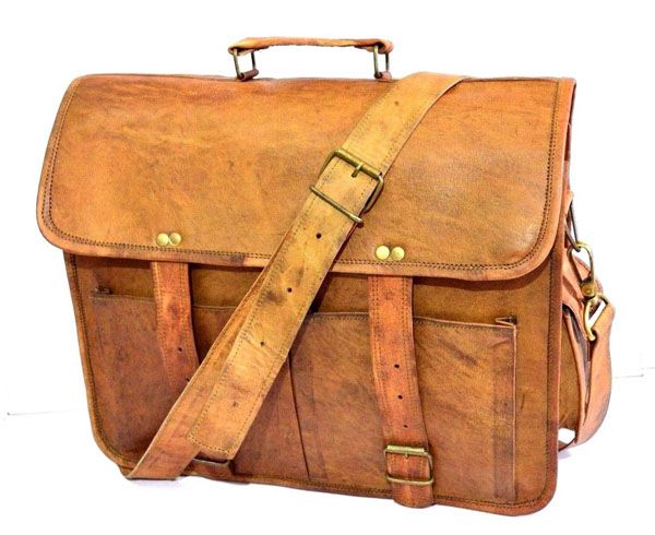 LB039MB Leather Laptop Bag