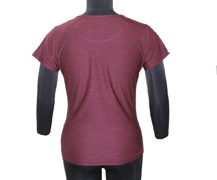 Maroon Round Neck T-Shirt 05