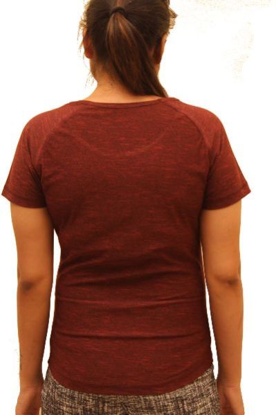 Maroon Round Neck T-Shirt 03