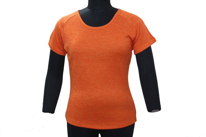 Orange Round Neck T-Shirt 01