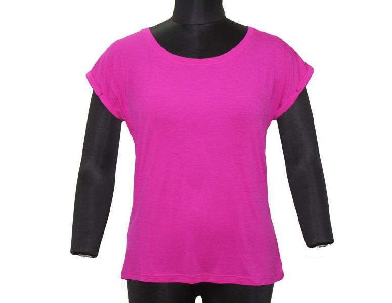 Pink Round Neck T-Shirt 01