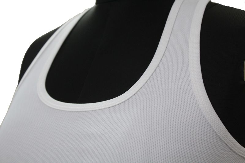 White Racerback Tank Top 03