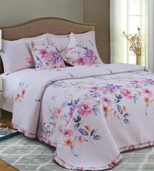 Malako Elara Luxury King Size Cotton Bed Cover 03