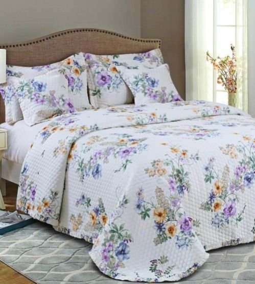 Malako Elara Luxury King Size Cotton Bed Cover 04